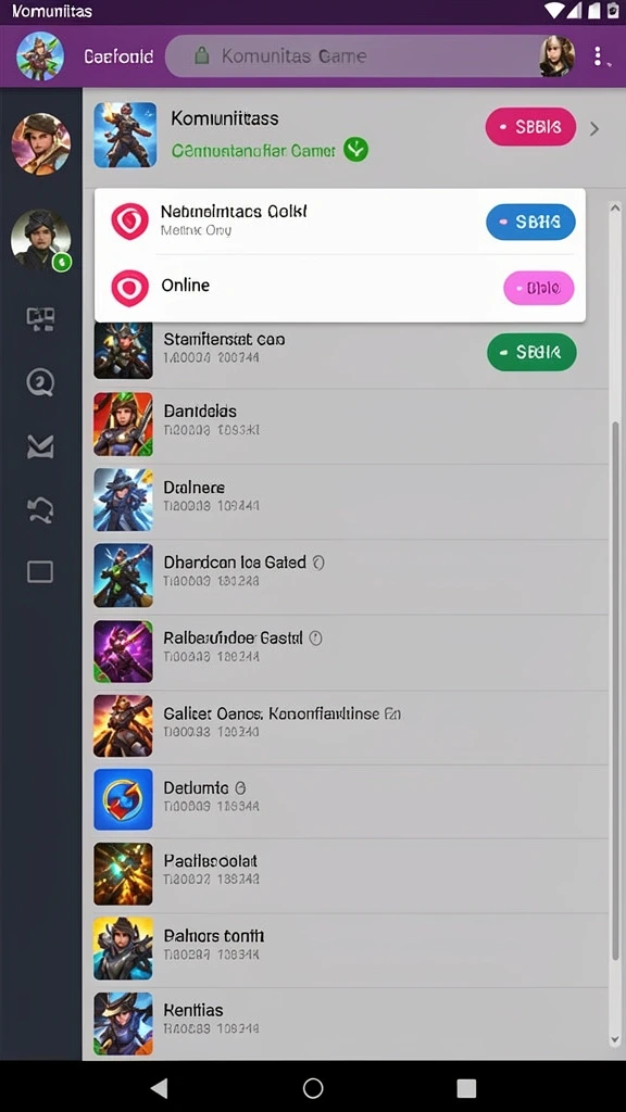 Screenshot menunjukkan antarmuka pengguna yang menarik.