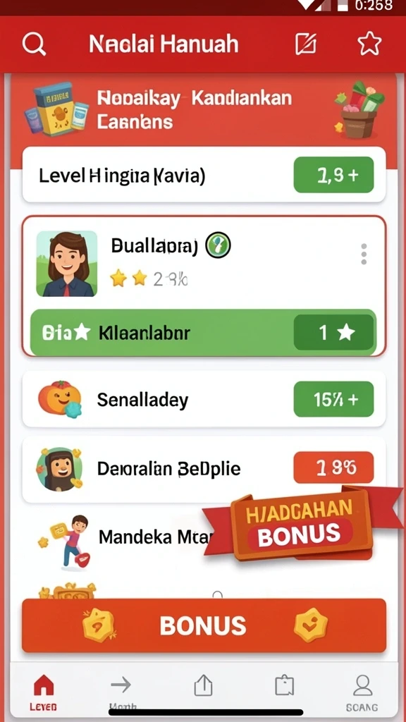 Tampilan grafis yang memukau dan warna-warni.