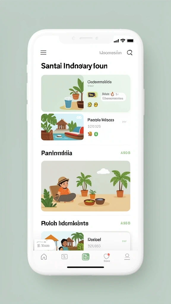 Tangkapan layar menu navigasi yang ramah pengguna.