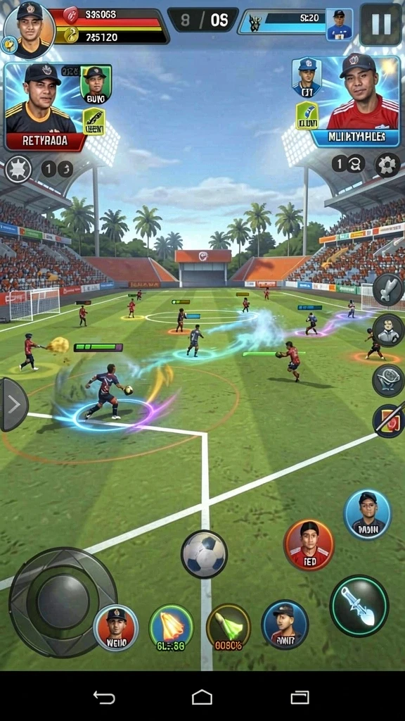Tangkapan layar menunjukkan grafik luar biasa dari dunia DEWAGARUDA.