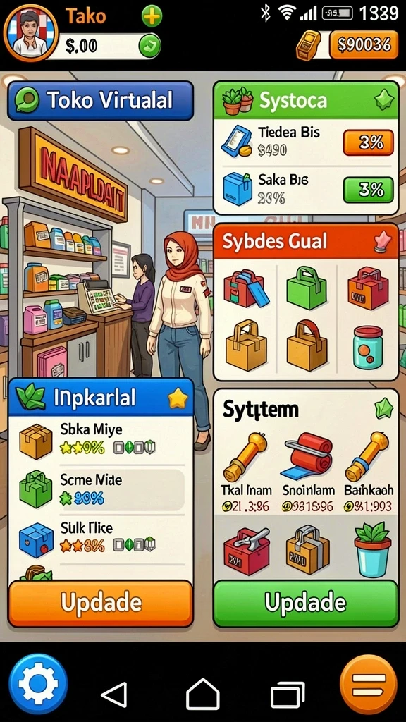 Tampilan antarmuka yang menarik dan user-friendly.