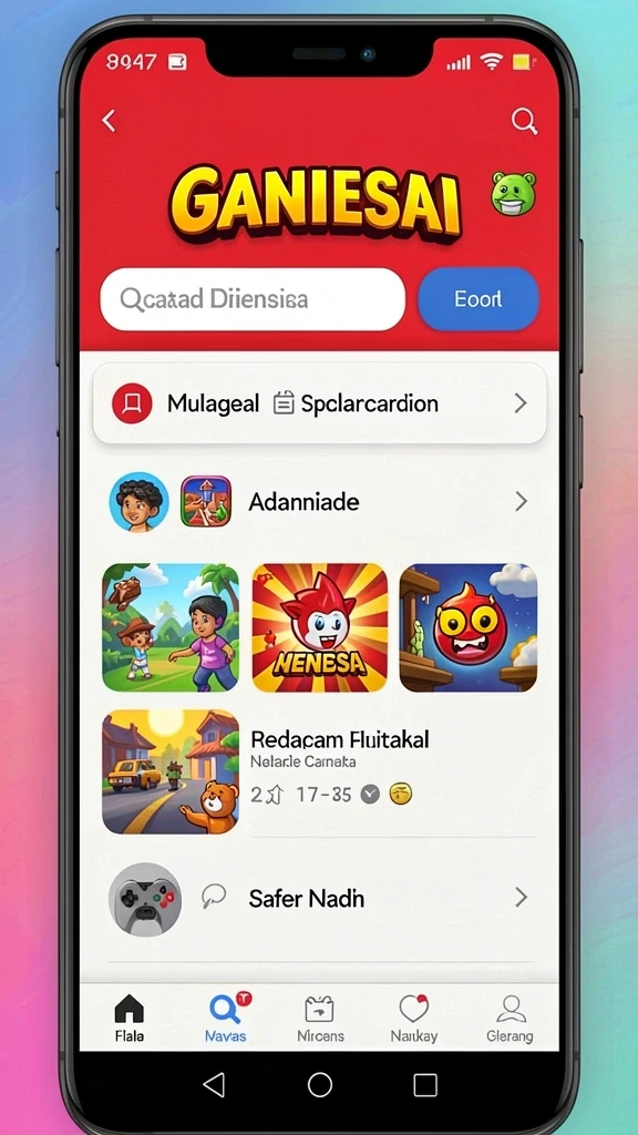 Tangkapan layar yang memperlihatkan karakter utama dalam petualangan.