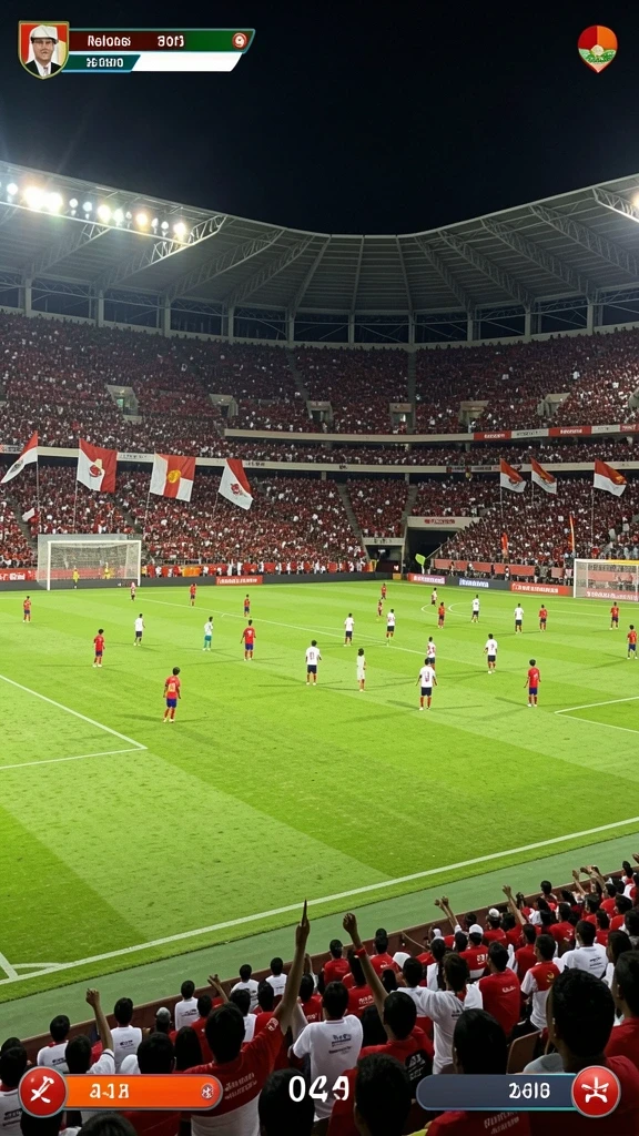Tampilan awal permainan yang menarik dan penuh warna.