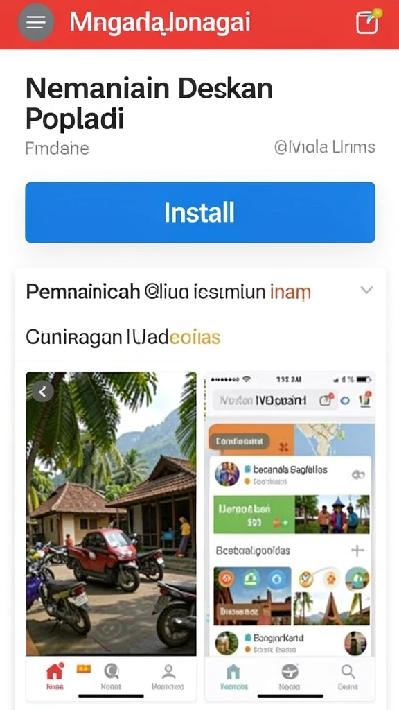 Tampilan antarmuka yang ramah pengguna.