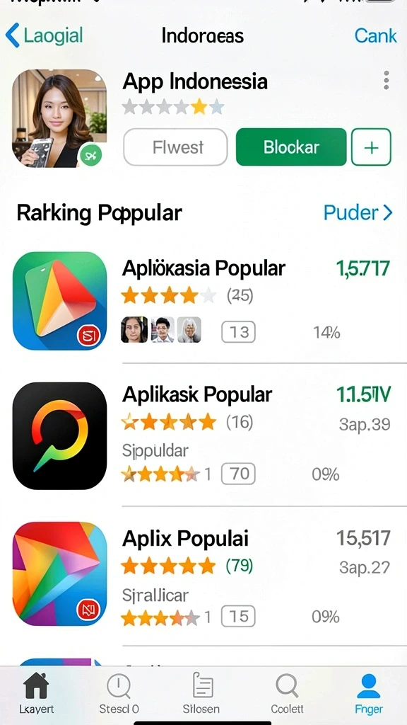Tampilan awal yang cerah dan mengundang.