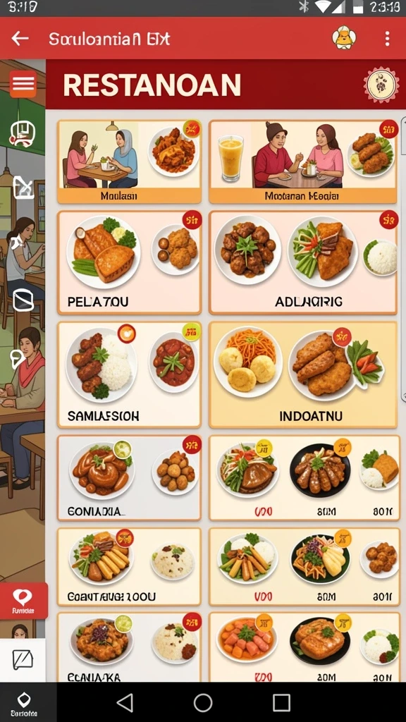 Karakter dalam game yang beragam dan unik.