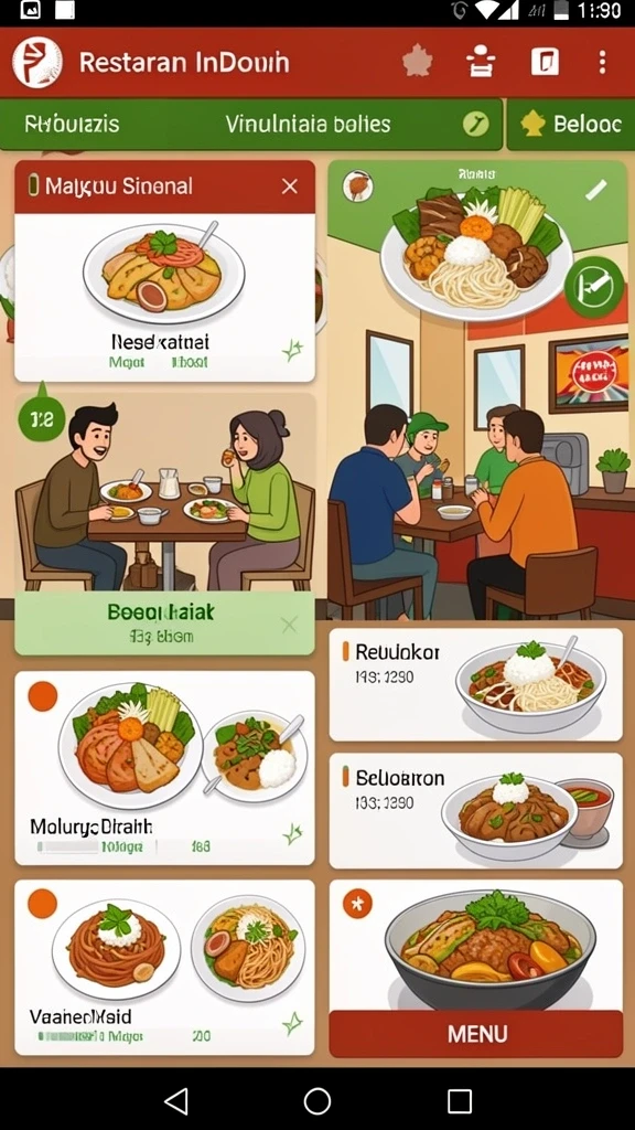 Tampilan awal permainan yang menarik.