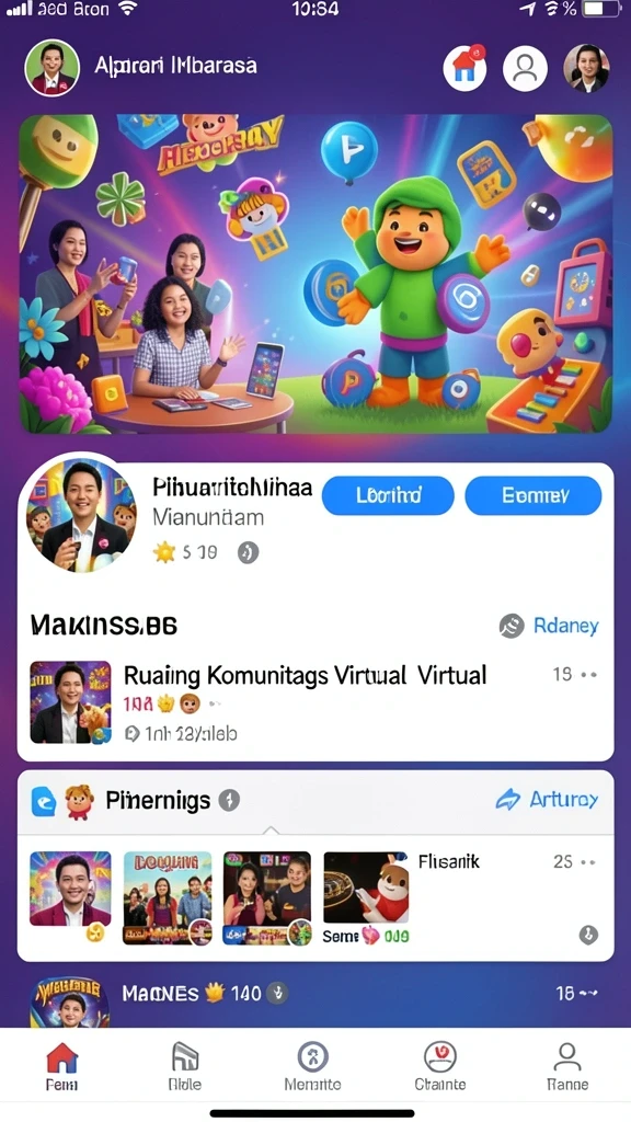 Beragam permainan yang tersedia dan mudah diakses.