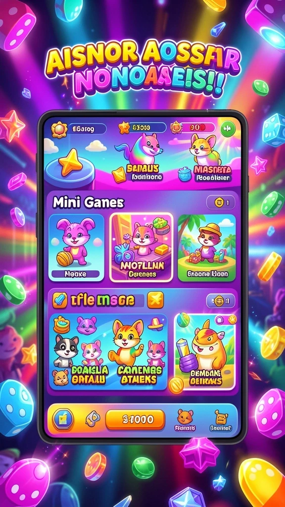 Interaksi seru antara karakter dan lingkungan dalam game.
