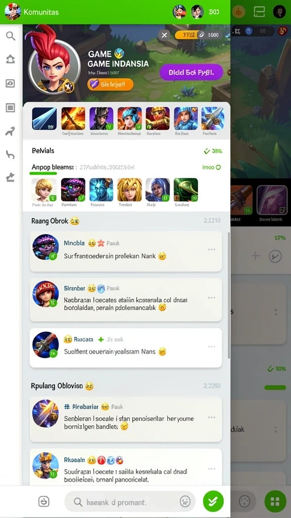 Tampilan antarmuka yang menarik dan user-friendly.