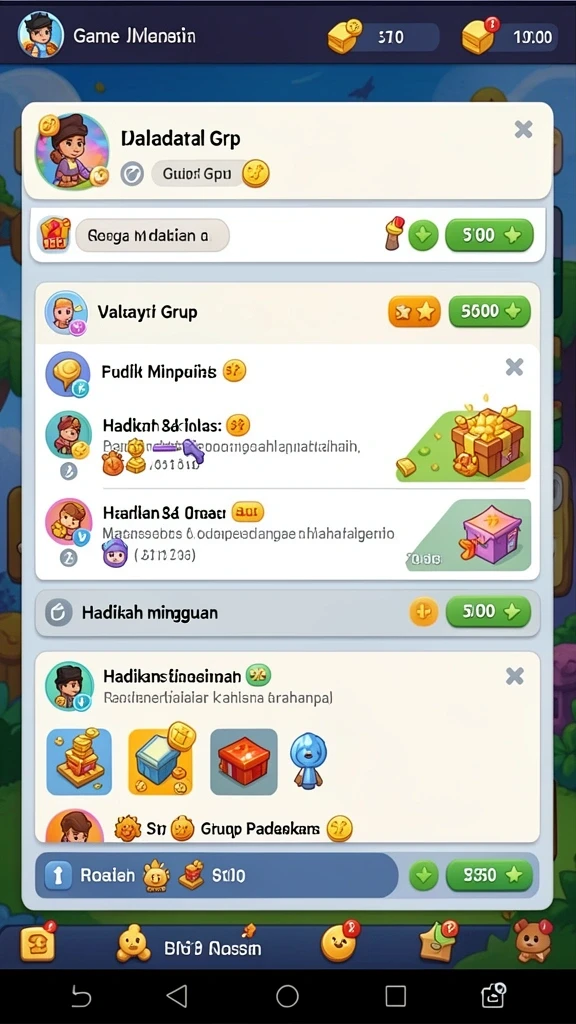 Sistem poin yang membuat kompetisi semakin seru.