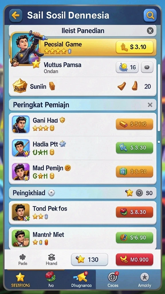 Pemandangan indah yang membuat permainan semakin hidup.