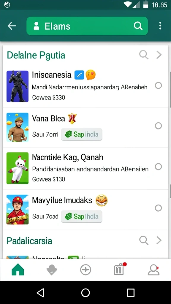 Fitur permainan yang beragam dan mudah diakses.