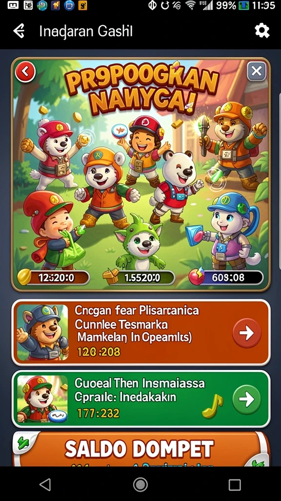Menampilkan gameplay seru dengan aksi yang mendebarkan.