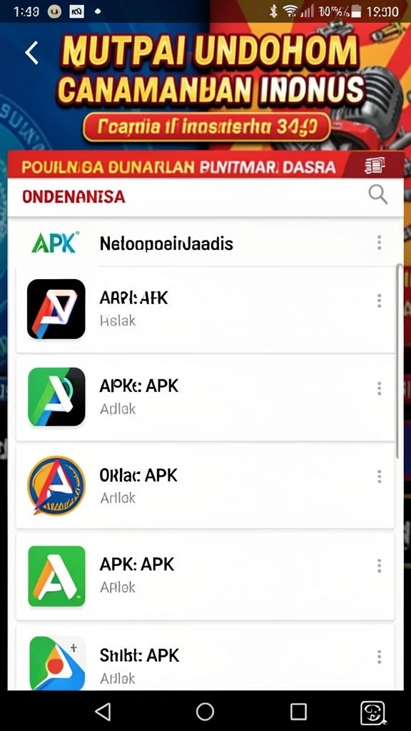 Tampilan utama aplikasi yang menarik dan informatif.