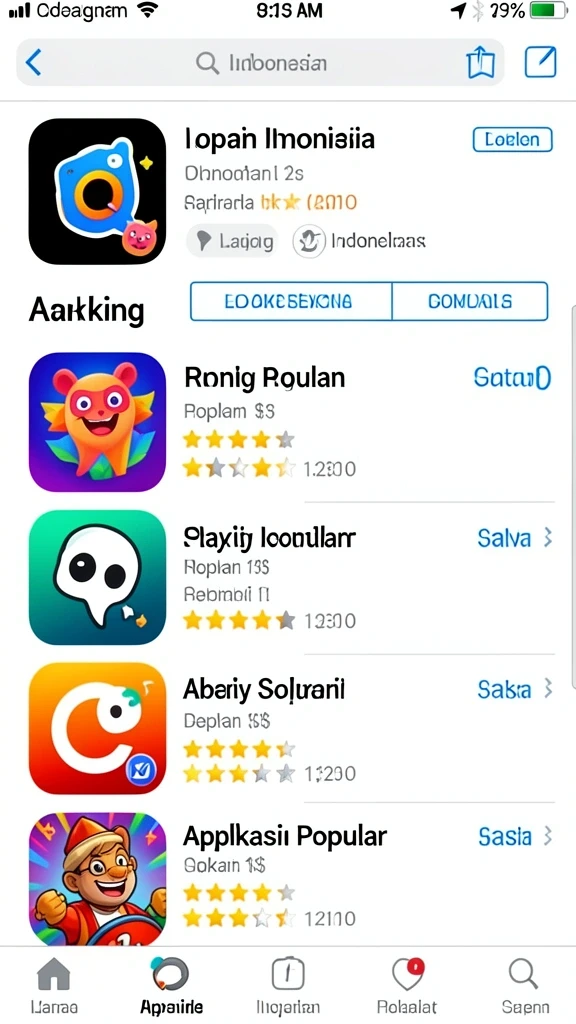 Tampilan level dengan grafis menawan.