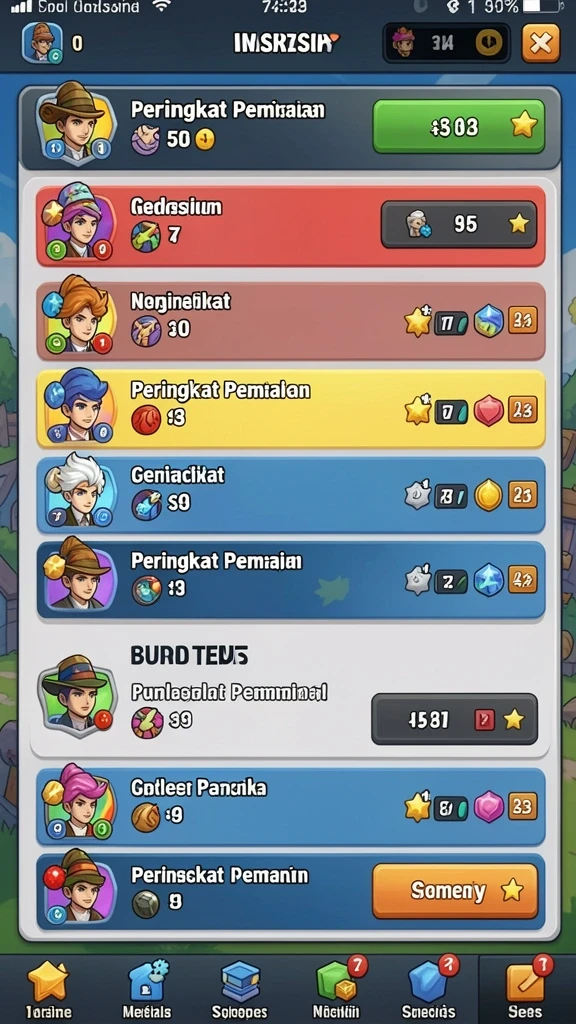 Tampilan mesin slot yang menarik dan interaktif.