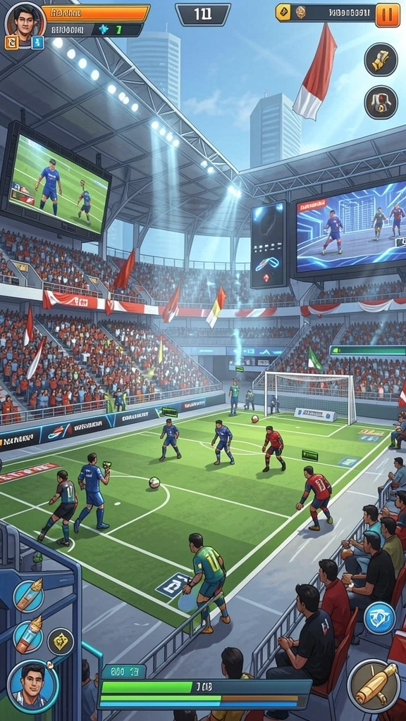 Gameplay yang seru dengan banyak tantangan.