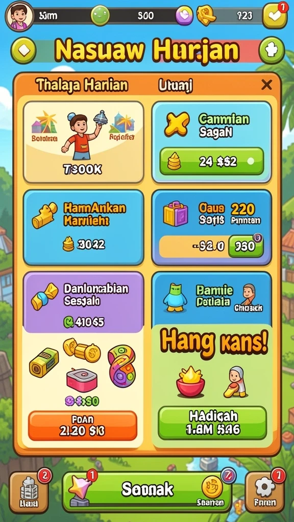 Berbagai mode permainan yang seru dan menantang.