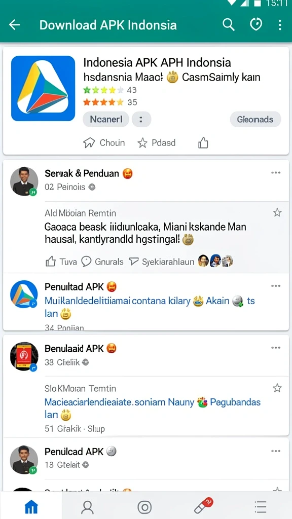Tampilan utama yang menarik dan intuitif.