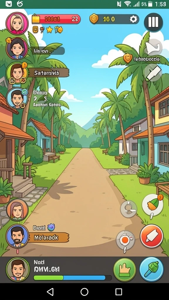 Screenshot 2: Karakter utama dalam pertempuran epik.