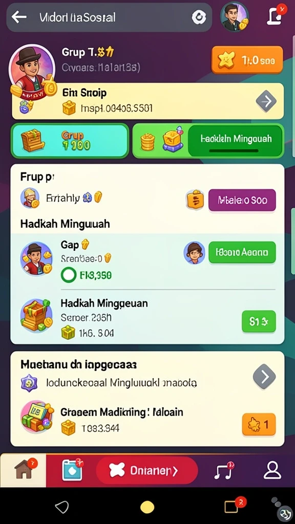 Karakter unik dengan kemampuan berbeda-beda.
